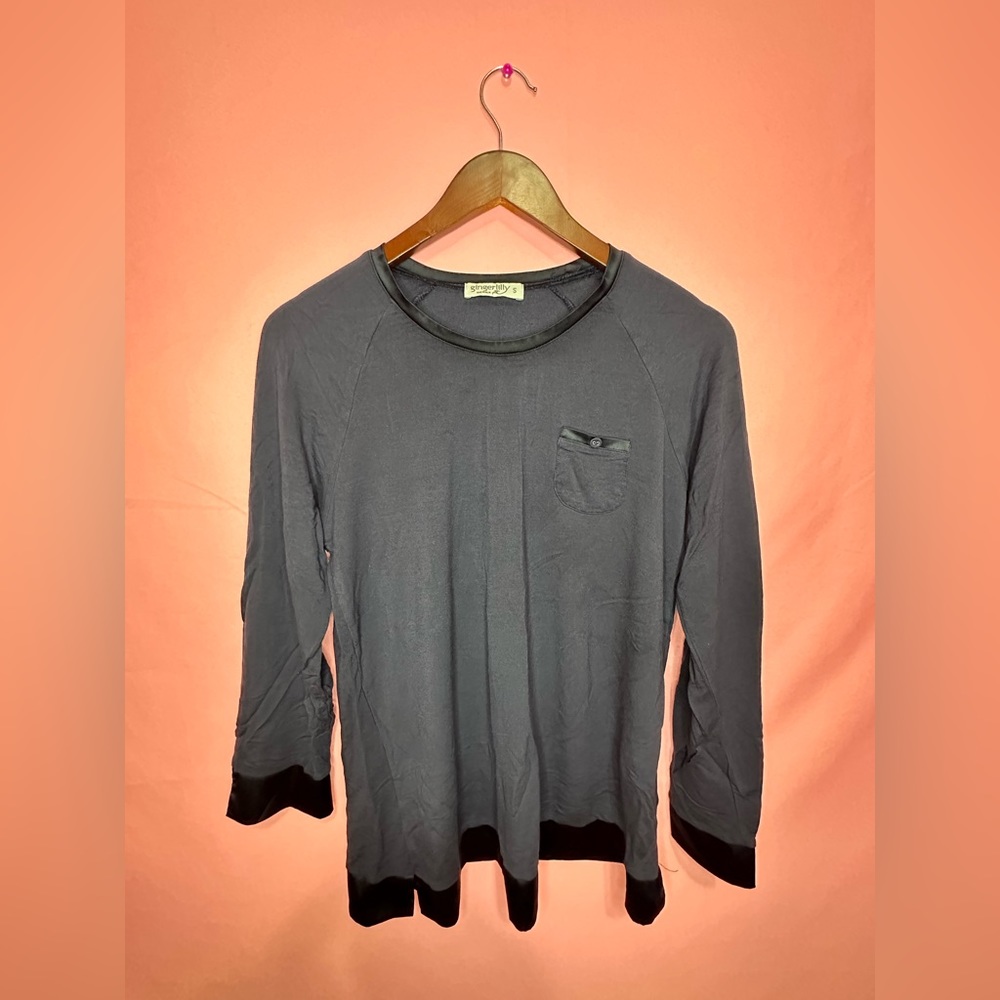 Ginger Lilly Navy Blue Pajama Set